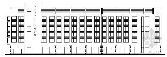 沿街综合楼方案设计资料下载-某沿街七层综合楼方案设计图