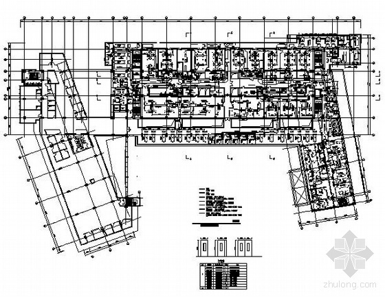 大型办公空间图纸资料下载-大型外企办公空间空调图