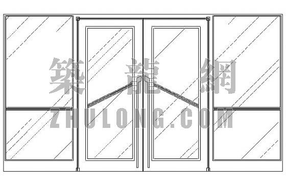 店面门头cad图资料下载-店面04