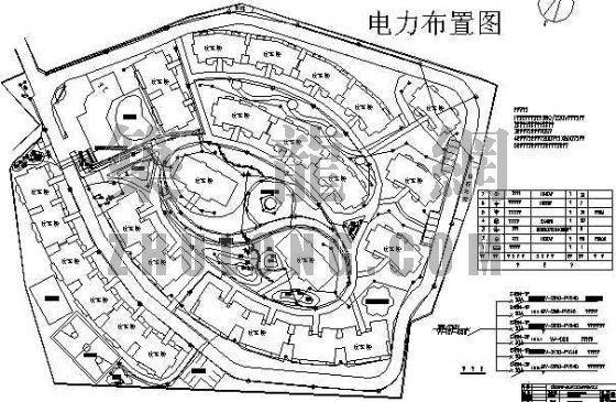 乌镇雅苑景观施工图资料下载-荆州市富怡雅苑道路及绿化区电气