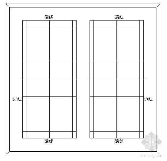 羽毛球场做法图资料下载-某羽毛球场大样图