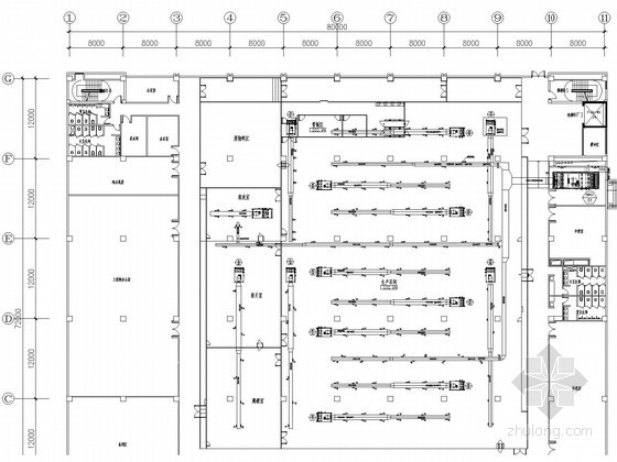 食品车间设计cad管路图资料下载-某车间空调通风及动力设计施工图