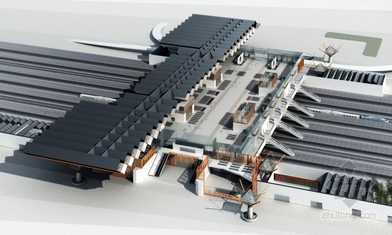 候车大厅屋盖资料下载-[江苏]大型枢纽站建筑设计方案文本