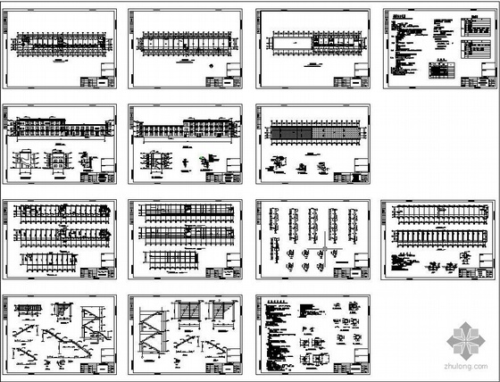 简单办公楼建筑结构图资料下载-某船厂办公楼建筑结构图