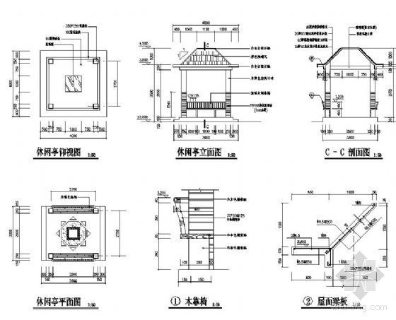 亭做法详图资料下载-休闲亭做法详图