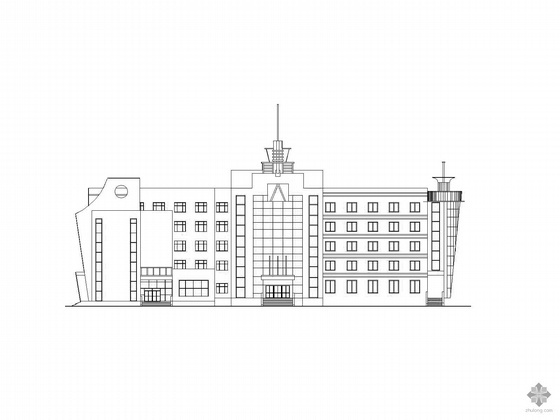 哈尔滨建筑方案图资料下载-[毕业设计]哈尔滨某五层综合办公楼方案图