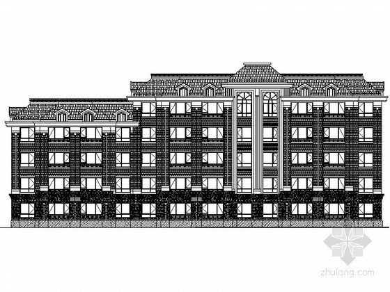 板楼住宅楼平面图资料下载-[大连]某五层欧式三连板住宅楼建筑施工图