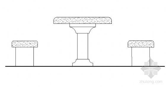 水泥桌凳资料下载-水泥石桌凳施工详图