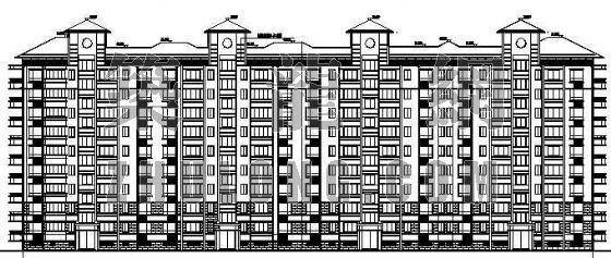 高层住宅单体建筑图纸资料下载-某小高层住宅建筑建施图纸