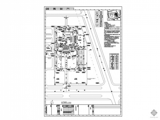 宁波市人民法院设计资料下载-[江苏]某市人民法院规划总平面图