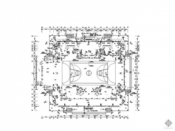 某室内篮球馆建筑施工图- 