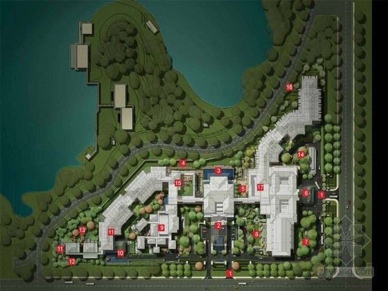 遗址公园景观规划设计资料下载-[西安]知名地产遗址公园周边城市酒店景观规划设计方案（知名景观设