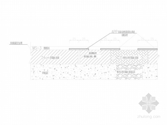 [重庆]沥青路面病害处治设计图（2015年设计）-水泥混凝土路面加铺沥青面层设计 