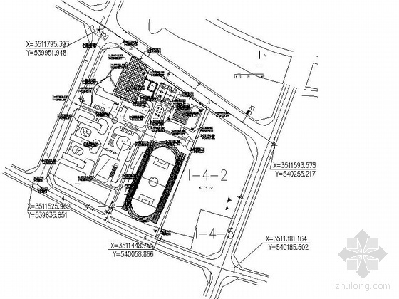 墨尔本大学校区规划图资料下载-某学校平面规划图