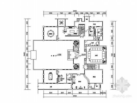 三层别墅区资料下载-[四川]某别墅区三层别墅建筑方案图（1164）