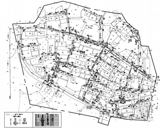 污水管网施工总平面图资料下载-[浙江]农村污水管网给排水施工图