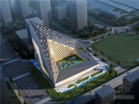 知名设计院办公楼方案设计资料下载-[四川]现代风格低碳城综合体设计方案文本（知名设计院）