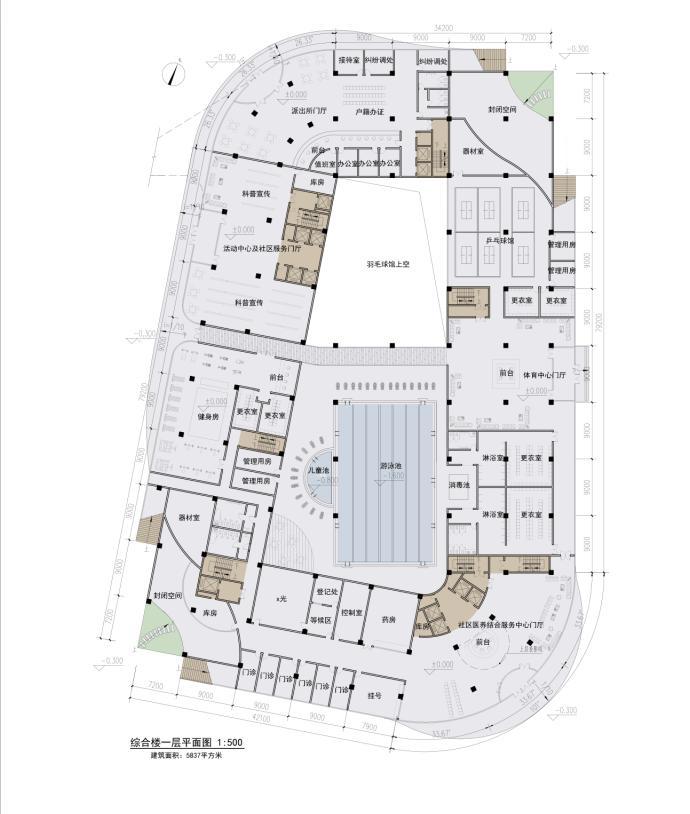 [南京]高层竖向线条肌理综合性社区服务中心建筑设计方案文本-9ping