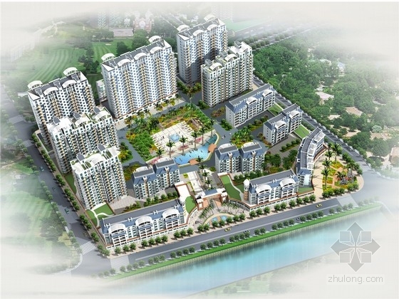 居住区景观设计思想资料下载-[厦门]中国院落式现代居住区景观设计方案