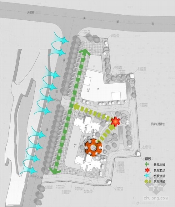 [青海]现代artdeco风格高层城市综合体及单体建筑设计方案文本-现代artdeco风格高层城市综合体及单体建筑分析图