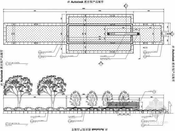 [扬州]古运河居住区地块样板区景观设计全套施工图(详细)-商业街组合花坛-布局1