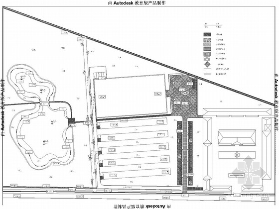 建筑给排水毕业设计底图资料下载-[北京]新农业技术培训园区景观设计施工图