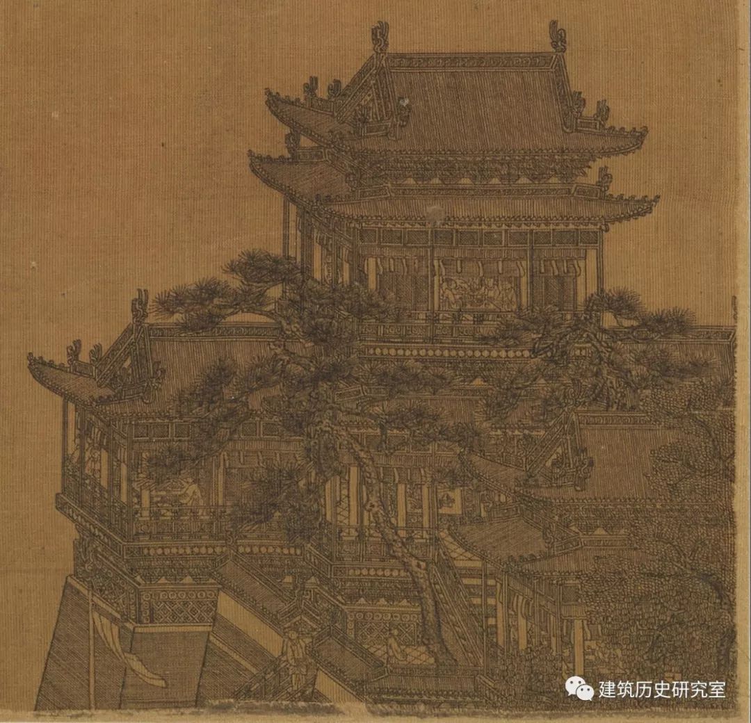 元夏永黄鹤楼图(局部)  大都会博物馆藏