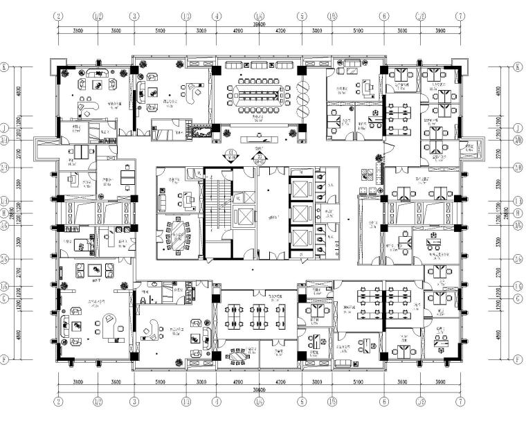 简约风格装饰设计资料下载-[重庆]某大厦办公室装饰设计全套施工图