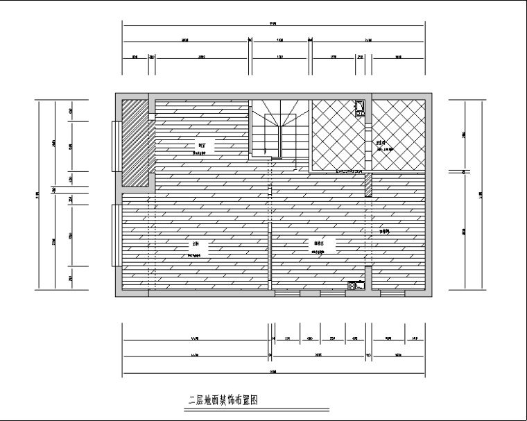 内蒙乡村规划资料下载-[内蒙古]法式乡村样板间设计施工图（附效果图）