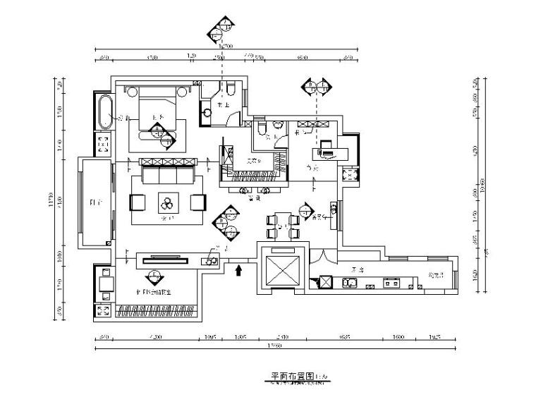 公寓小户型cad资料下载-高端小户型单身公寓设计CAD施工图（含效果图）