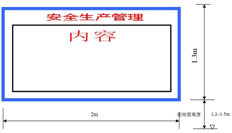 建筑工程施工现场标准化管理手册（55页）-施工管理图牌标准规格