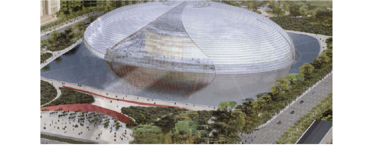 人民大会堂施工图资料下载-国家大剧院壳体钢结构安装工程（共62页）