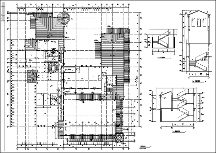 欧式多层会所建筑设计方案施工图CAD-3