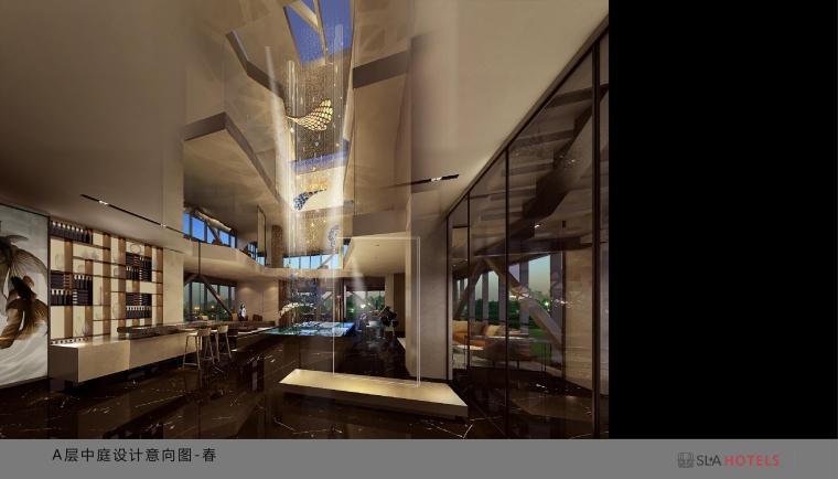 餐饮空间概念设计资料下载-北京枢密院顶层私人会所室内空间概念设计