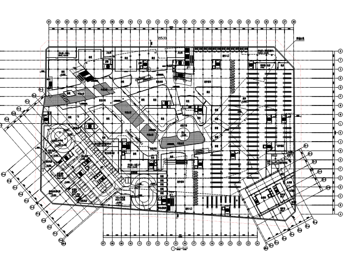 [江西]华东院商业综合体规划设计文本（含全专业超详细施工图）-地下一层平面图