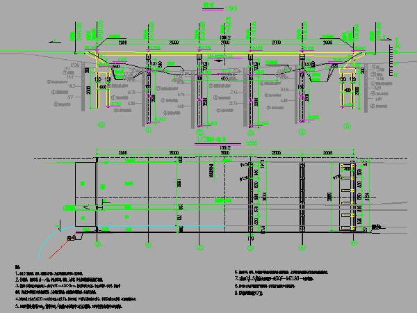 辅道设计规范资料下载-2016年设计跨河桥面连续5x20m简支T梁桥工程施工图设计45张CAD（C50混凝土）