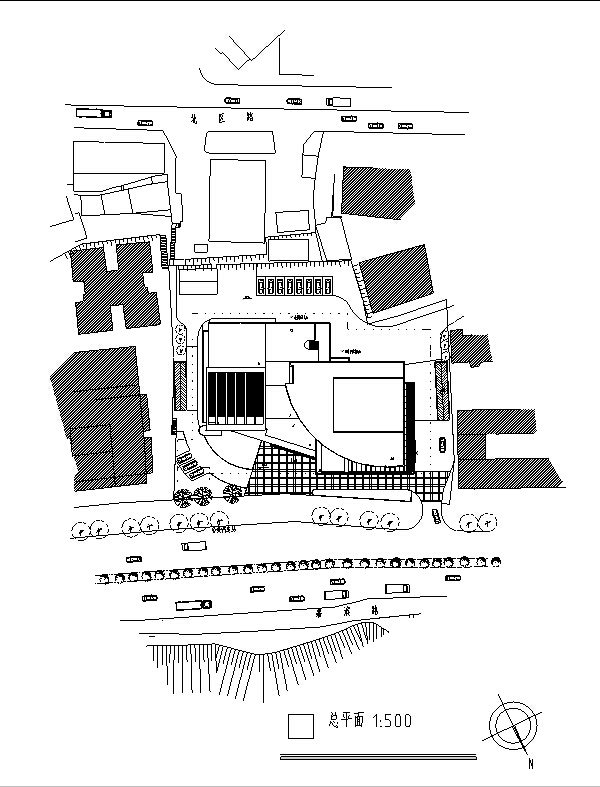 现代商业建筑平面图cad资料下载-后现代高层商业办公综合楼建筑设计方案CAD