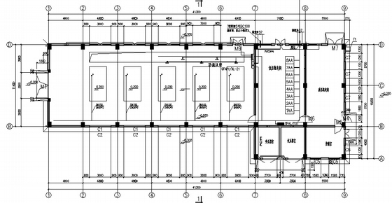 水泵机房电气施工图资料下载-某工厂鼓风机房电气施工图