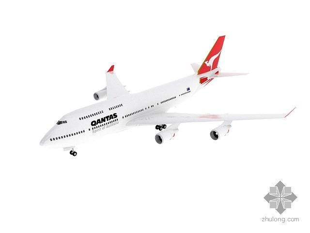 客机3d模型资料下载-空中客机747-400飞机
