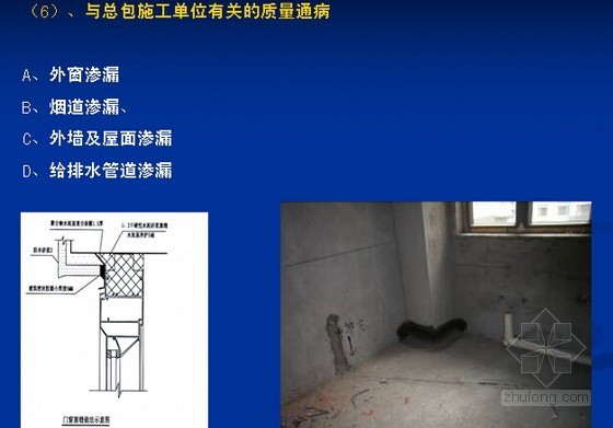 2013年全装修商品住宅问题探讨分析（精装修案例分析 256页）-与总包施工单位有关的质量通病 