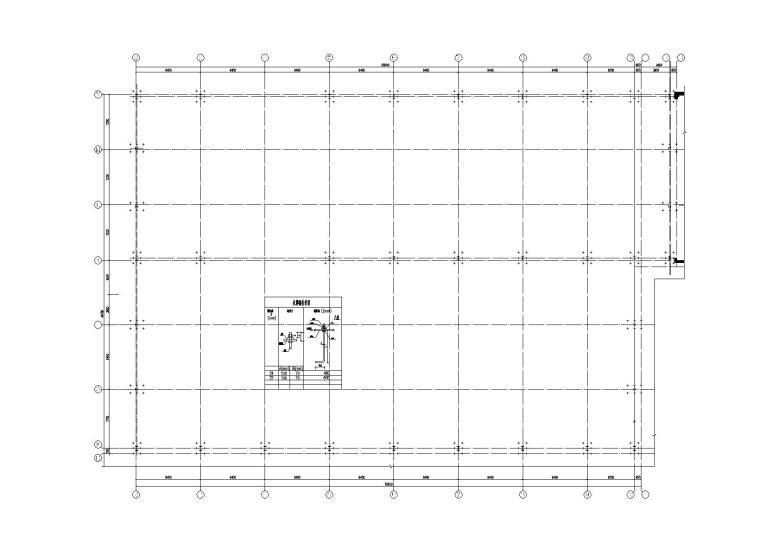 钢构加层图纸资料下载-[宝鸡]原钢框架结构影视放映厅新加钢加层施工图