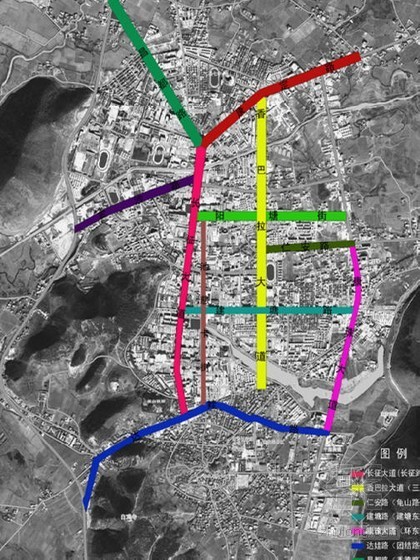 都市风情香格里拉式资料下载-[香格里拉]道路街景规划方案