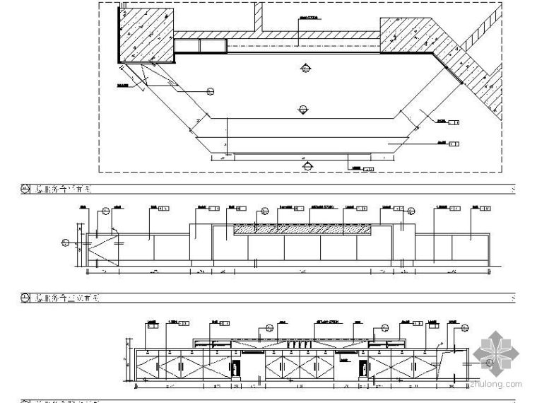 3层百货商场设计资料下载-百货商场总服务台详图