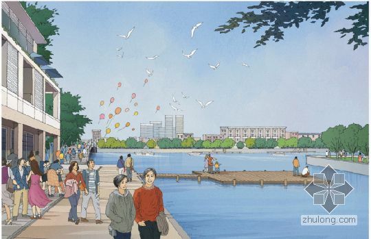 广东河道两岸景观资料下载-宁波江两岸景观规划设计全套