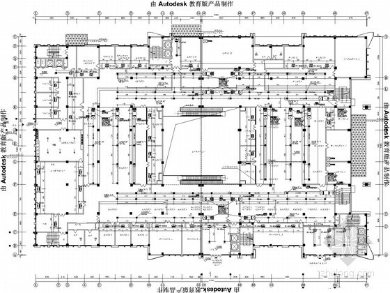 五层办公综合楼设计资料下载-[贵州]办公综合楼空调通风设计施工图