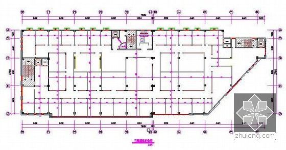 [湖南]2015年办公楼室内装修改造工程量清单控制价及招标文件(含施工图纸)-墙体定位图