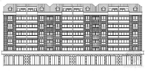 多层公寓建筑施工图资料下载-某多层商住楼的建筑施工图