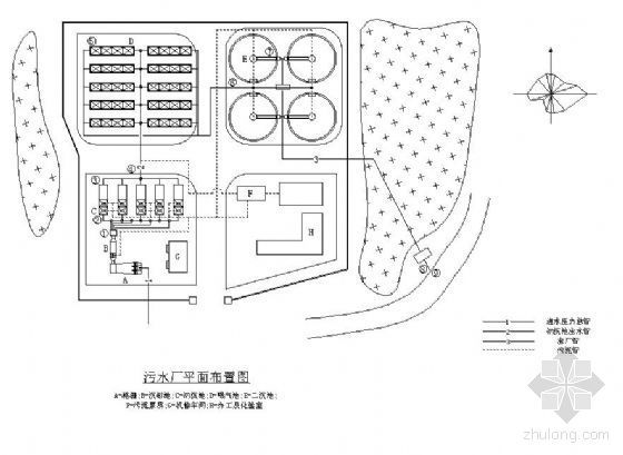 净水厂设计任务书资料下载-某16万吨城市污水处理厂整套图纸（毕设）