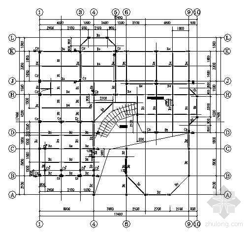 柱网结构别墅资料下载-某三层钢结构别墅施工图纸