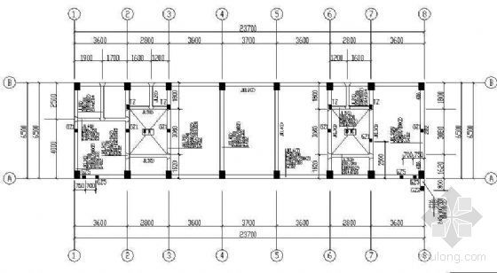 5层框架结构宾馆设计图纸资料下载-某5层框架结构施工图纸